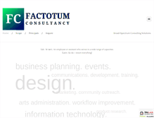Tablet Screenshot of factotumconsultancy.com